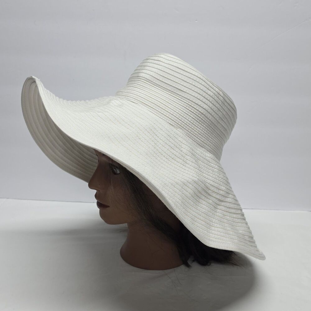 Eric Javits White Wide Brim Sun Hat